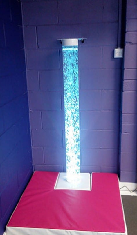 square base for bubble tubes