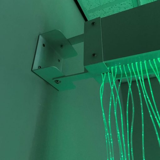fibre optic curtain on swing arm