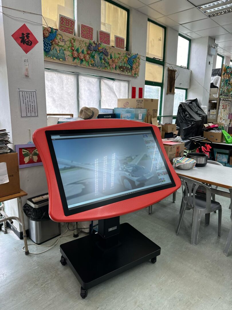 50" Interactive Wall Touch Screen with Motorised Mobile Trolley - Image 2