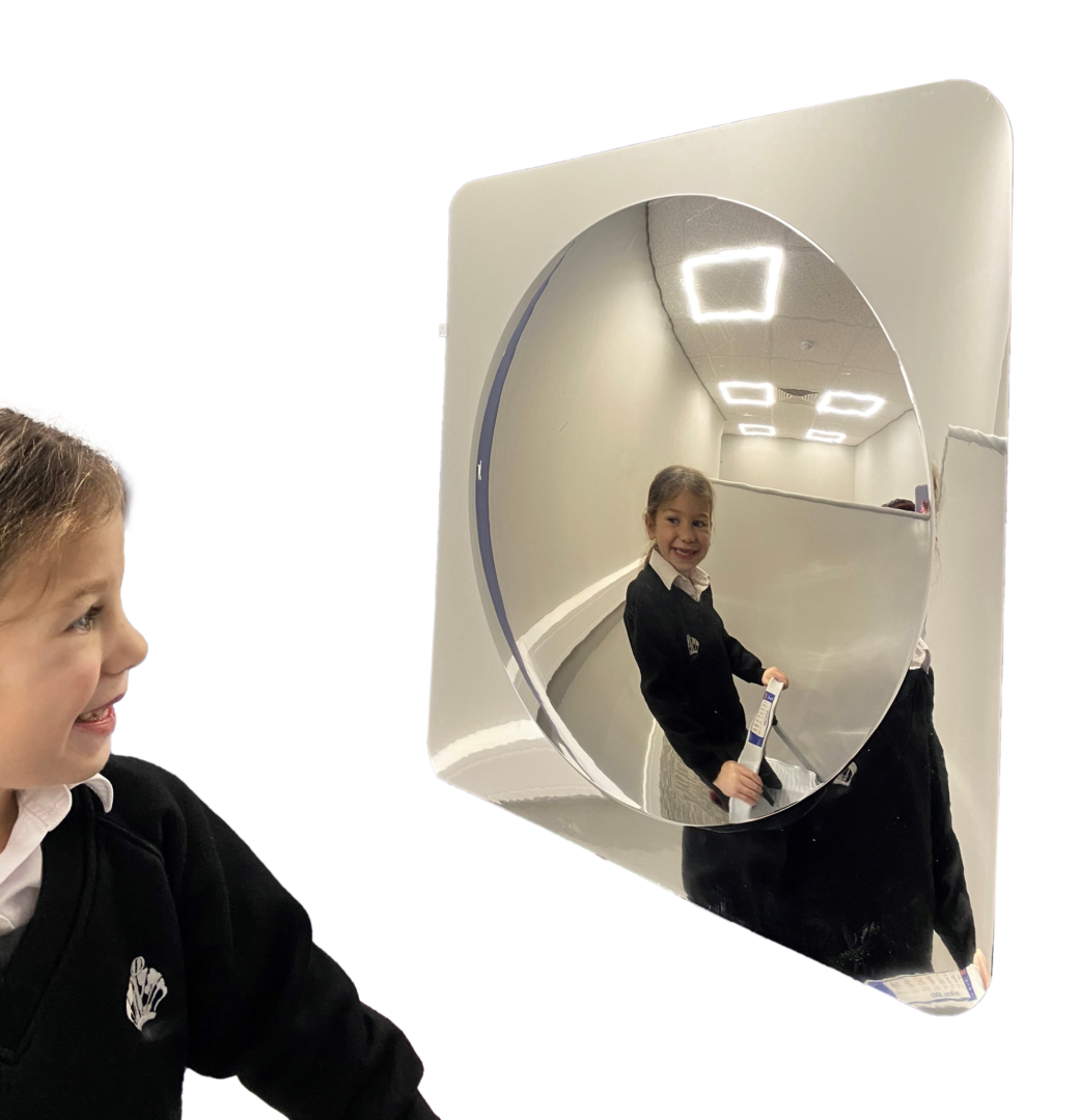 4 Piece Assorted Convex Mirrors - Image 3