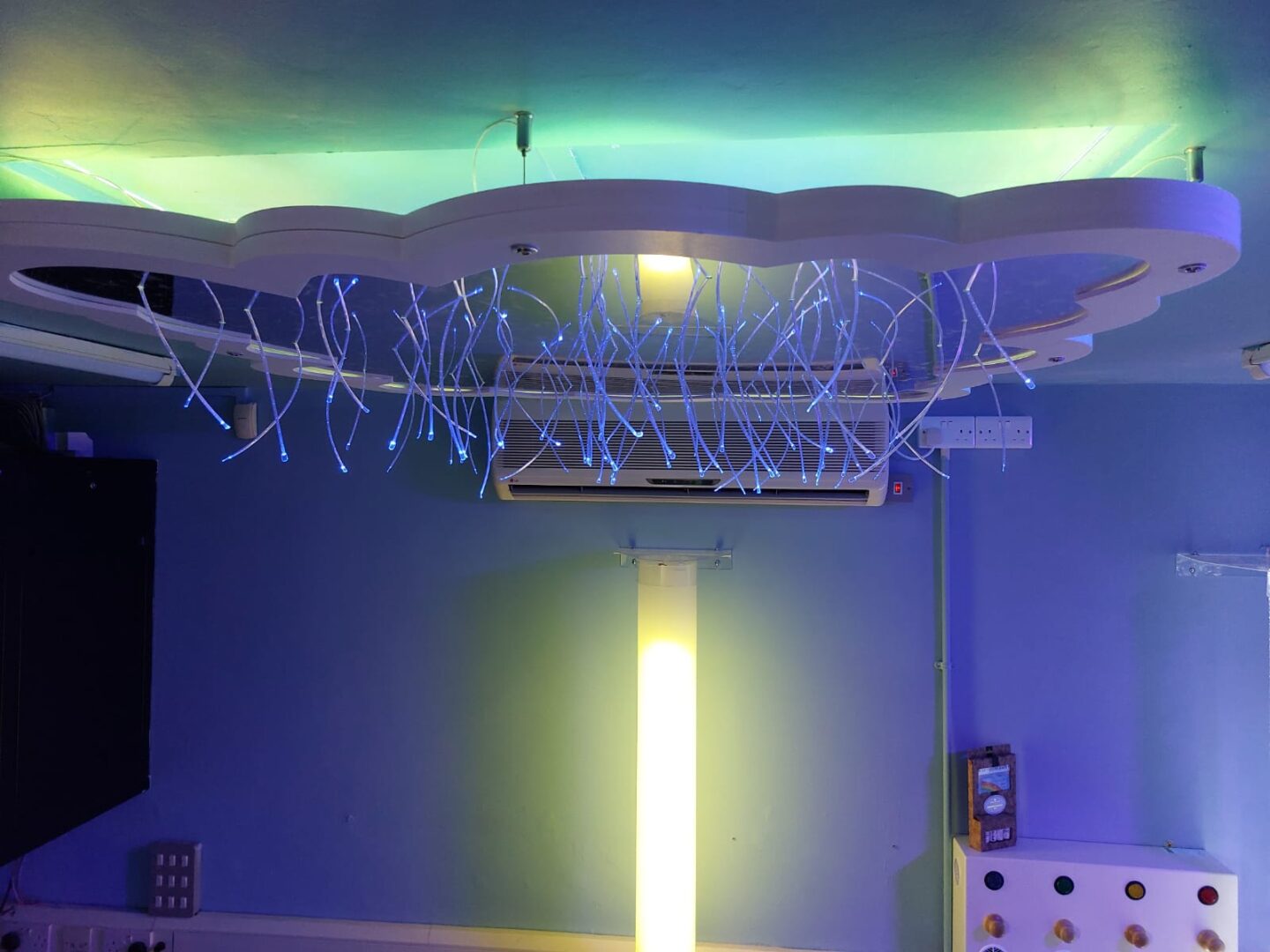 Mirrored Cloud Panel with Fibre Optics - Image 2
